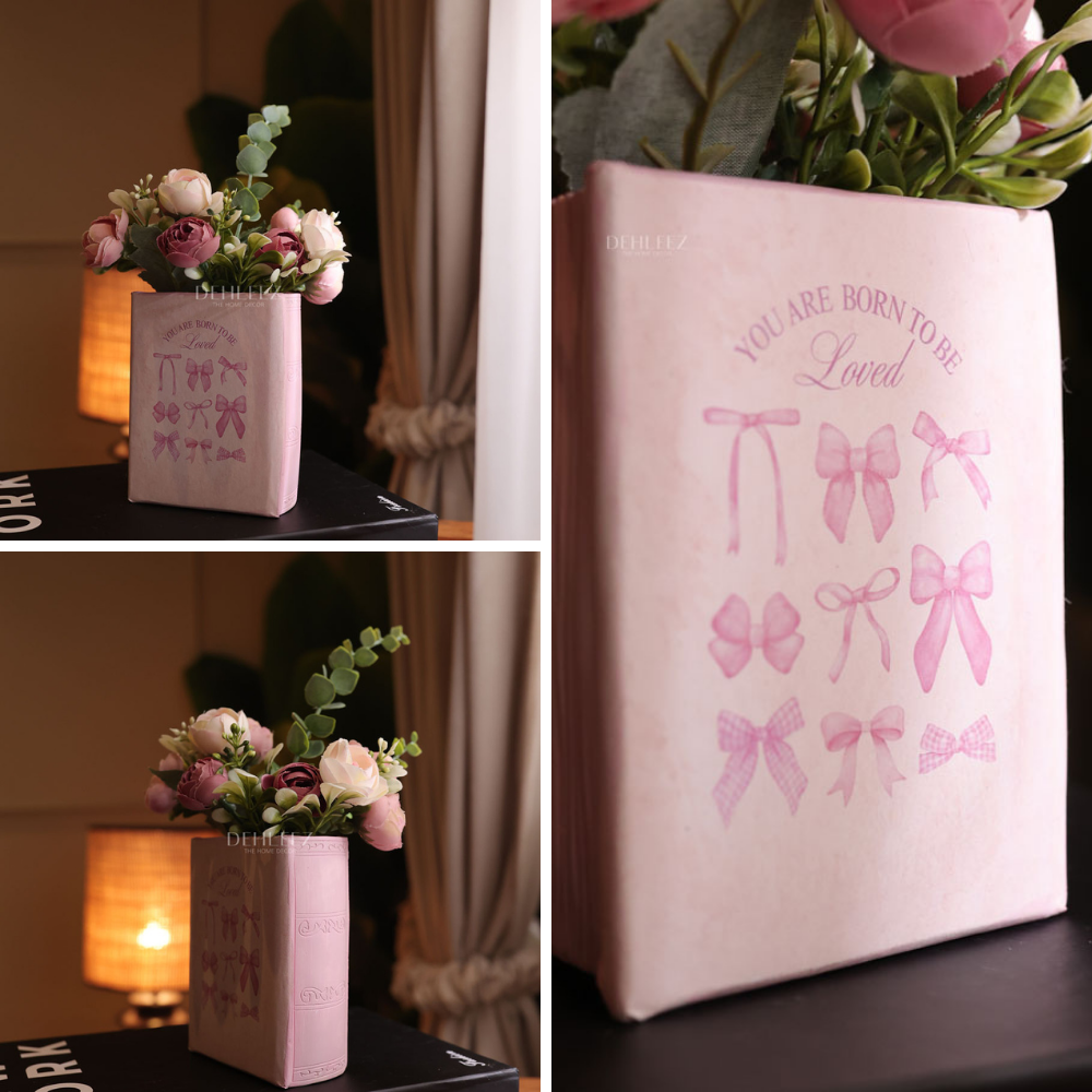 Exclusive Book Shaped Vase with Flowers