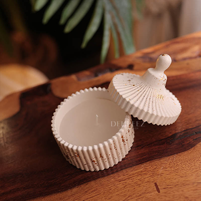 Stripe Pot with Lid