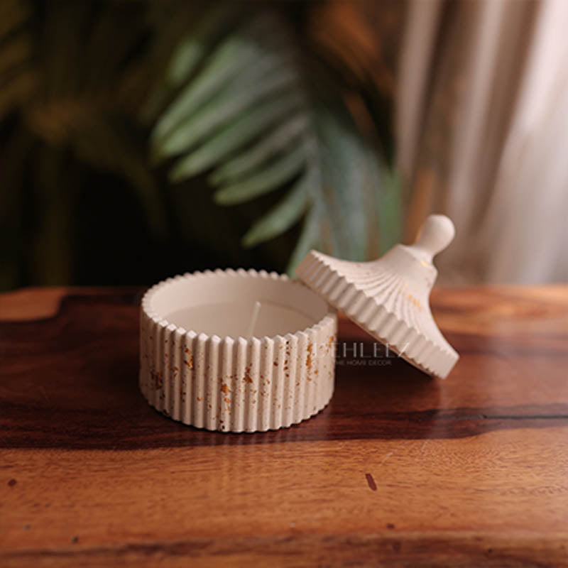 Stripe Pot with Lid