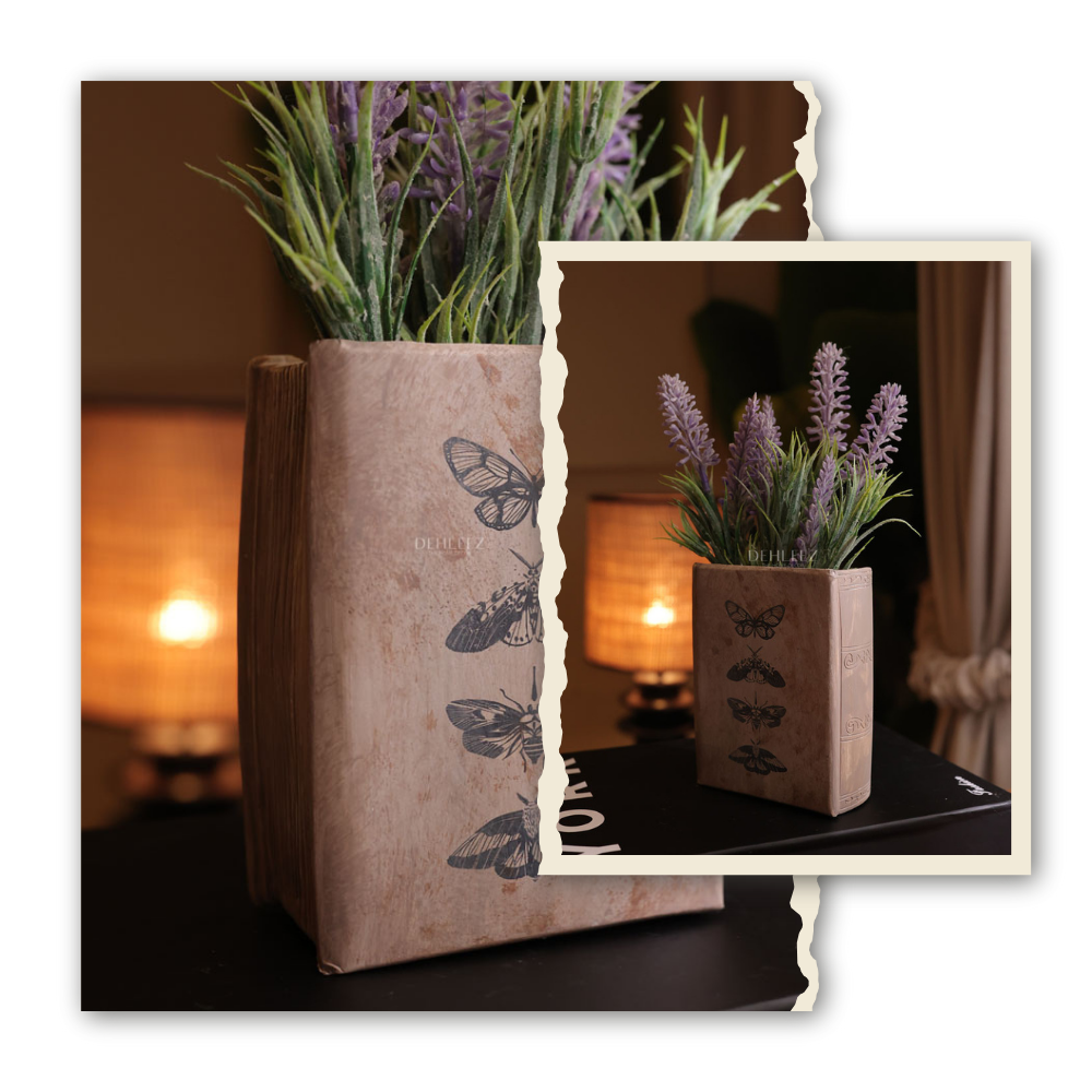 Exclusive Book Shaped Vase with Flowers