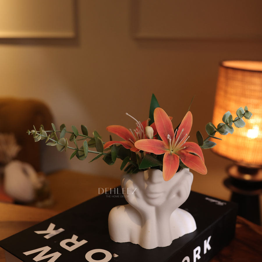Lady Pot with Flowers