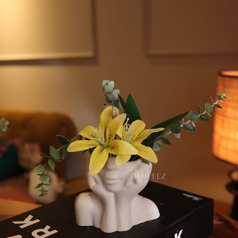 Lady Pot with Flowers