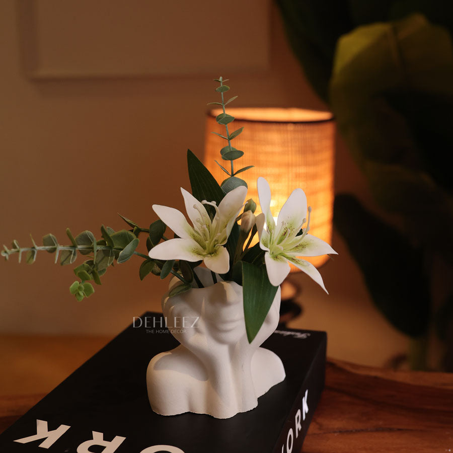 Lady Pot with Flowers