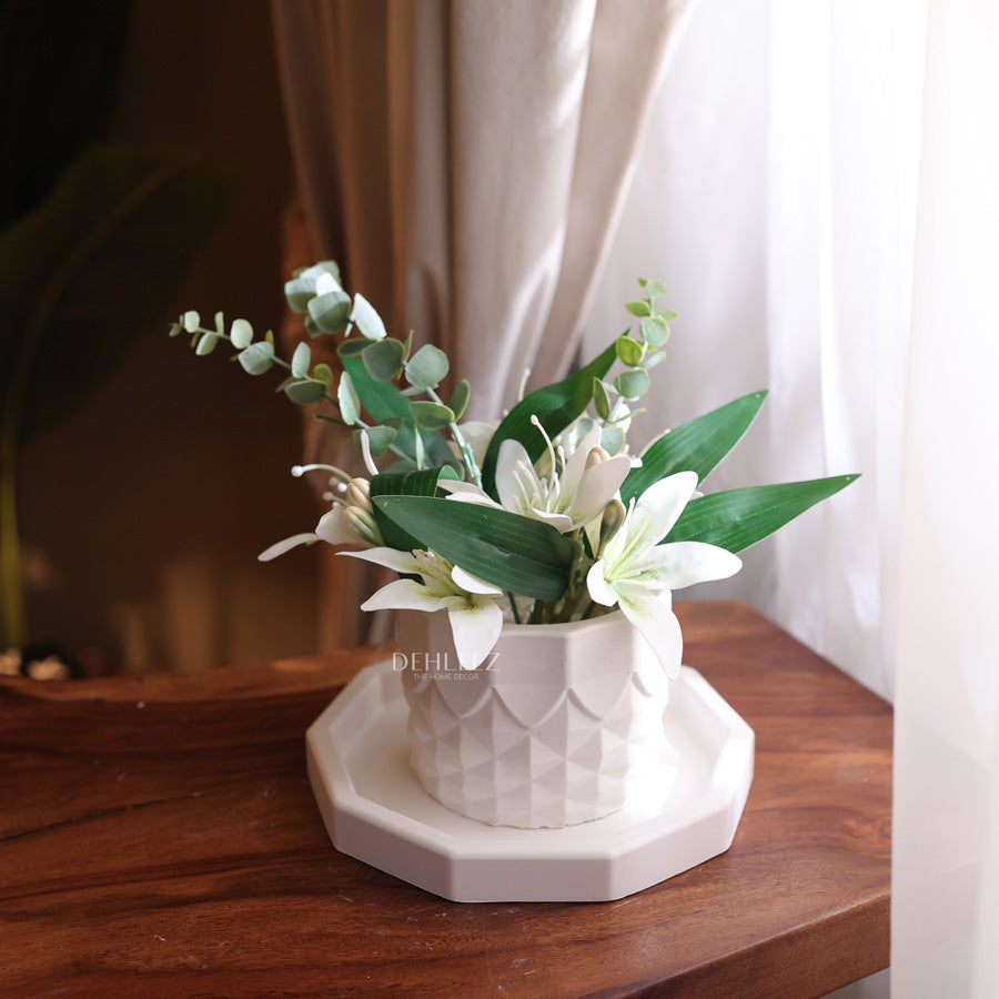 Small Octa Tray with Pot