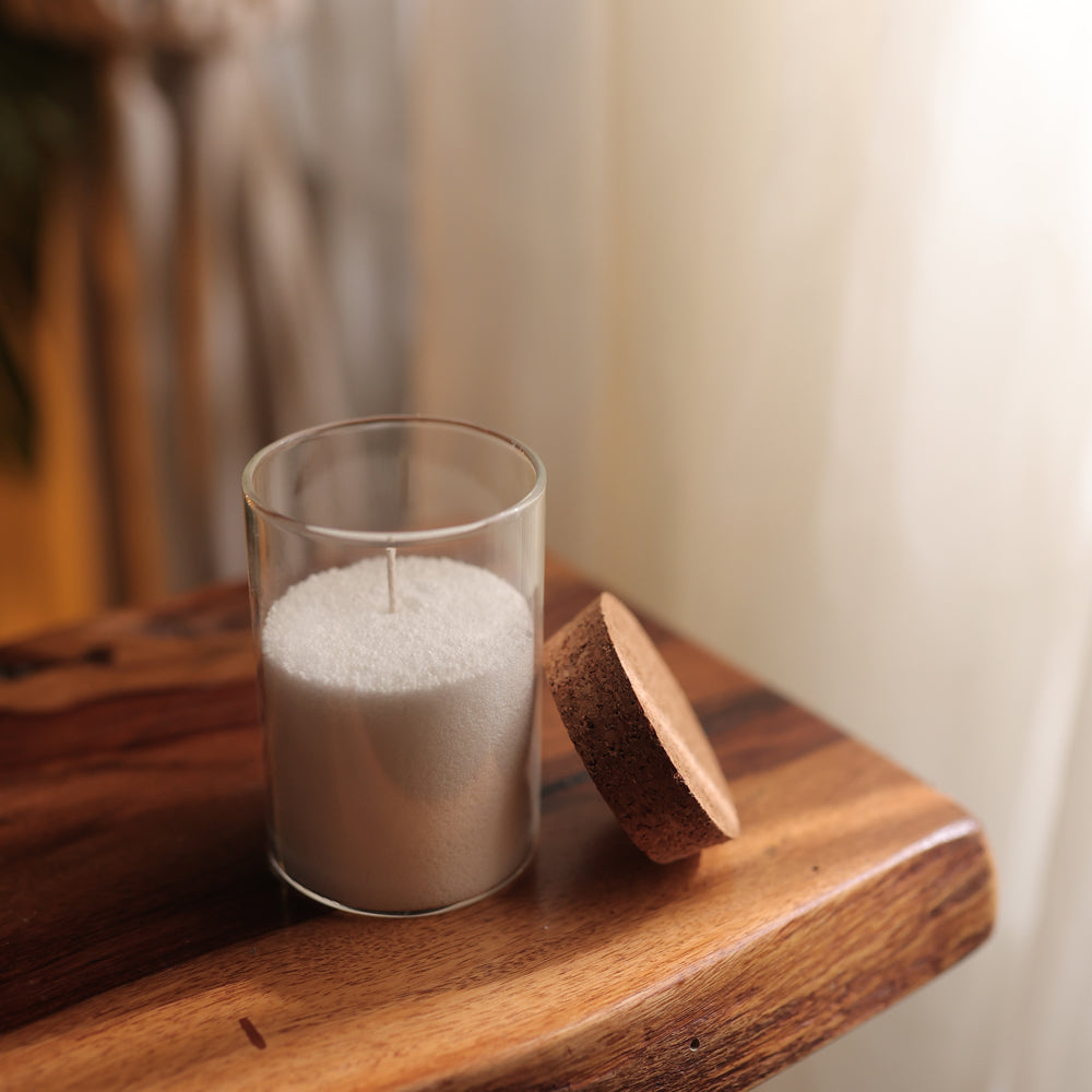 Sand Candle with Glass Jar