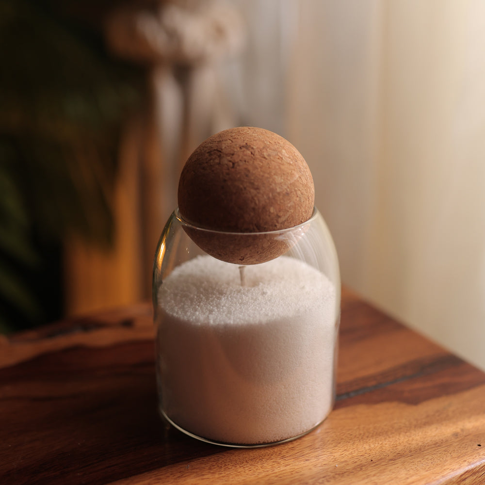 Sand Candle with Glass Jar