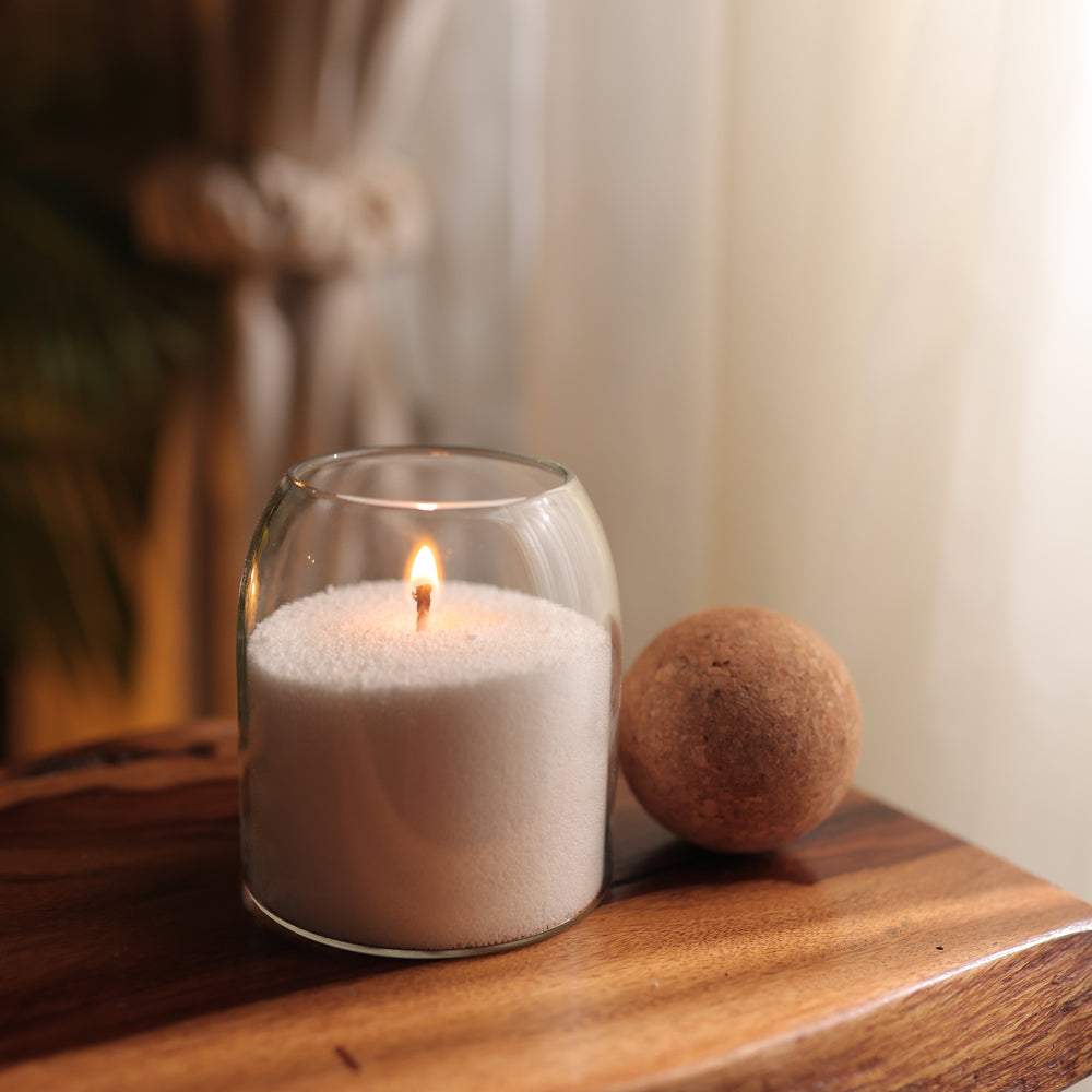 Sand Candle with Glass Jar