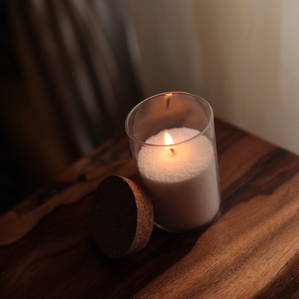 Sand Candle with Glass Jar