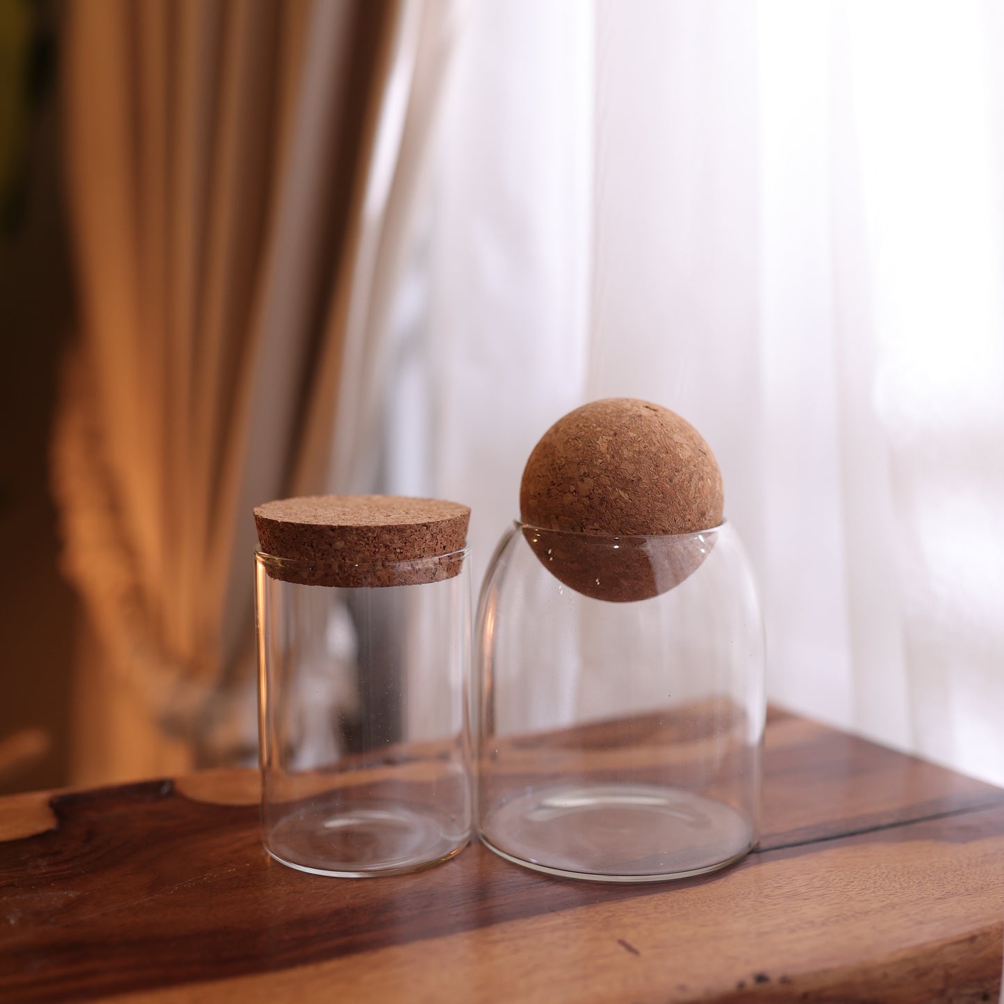 Glass Jar with Cork Head Multipurpose