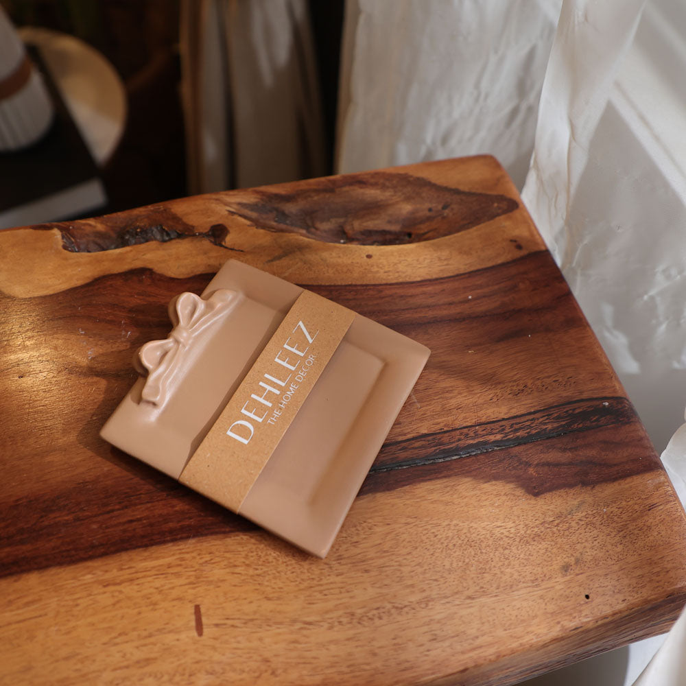 Square Bow Trinkey Tray