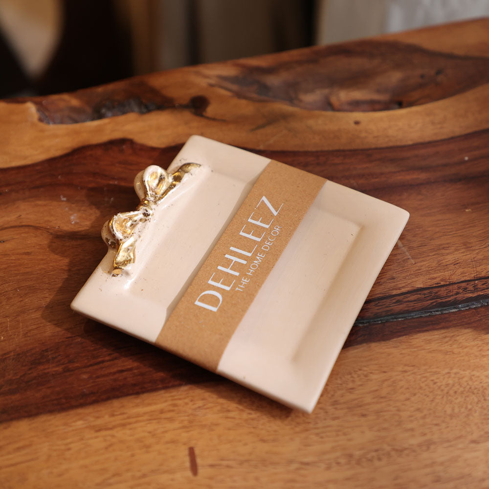 Square Bow Trinkey Tray