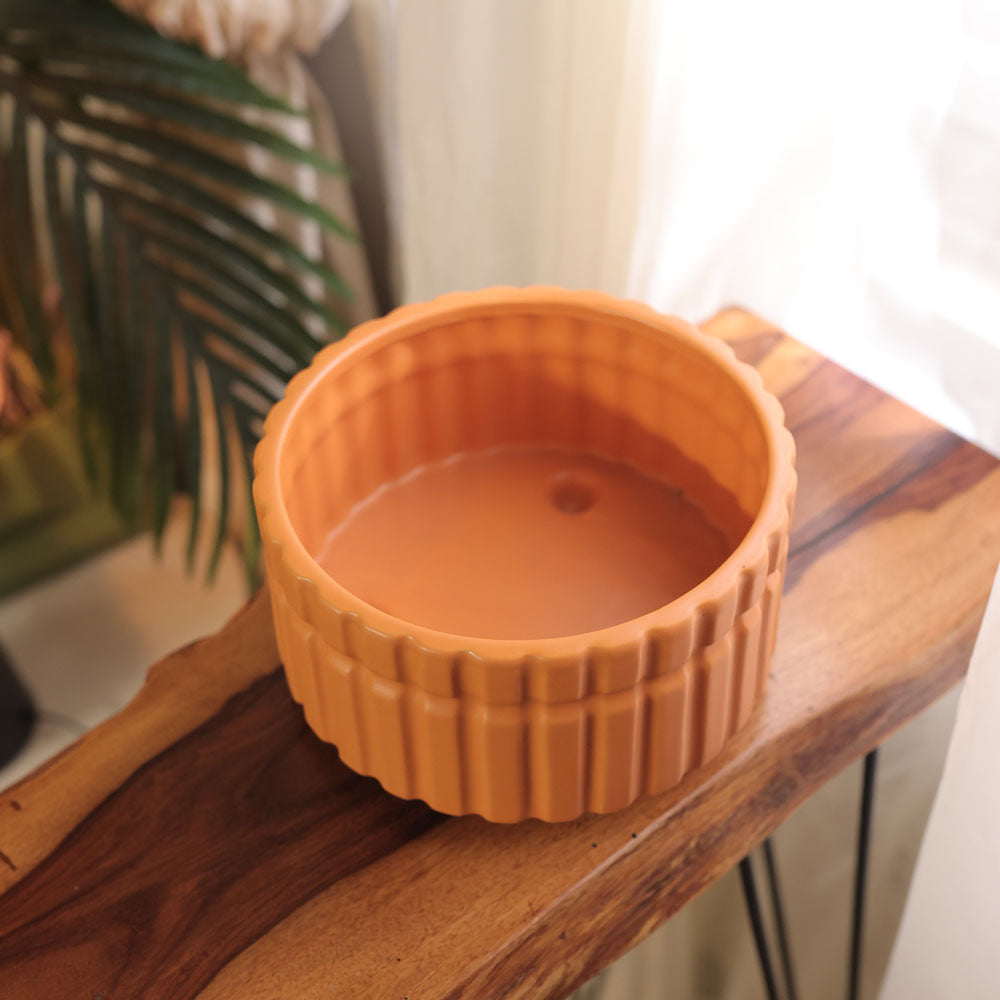 Quinn Ribbed Ceramic Pots