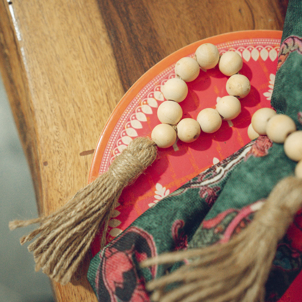Napkin Wooden beads holder