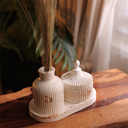 Oval Tray Set with lid