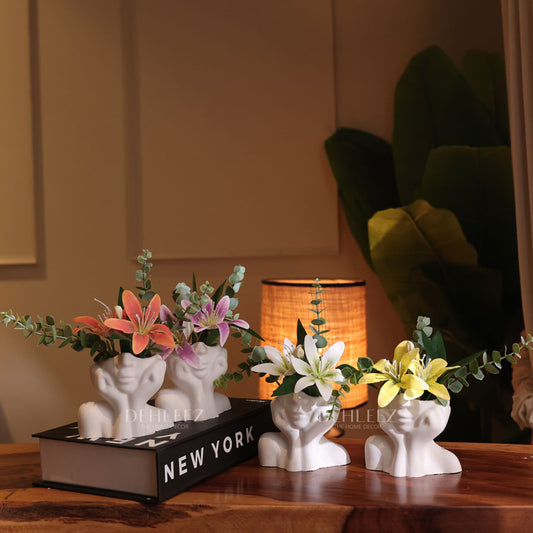 Lady Pot with Flowers