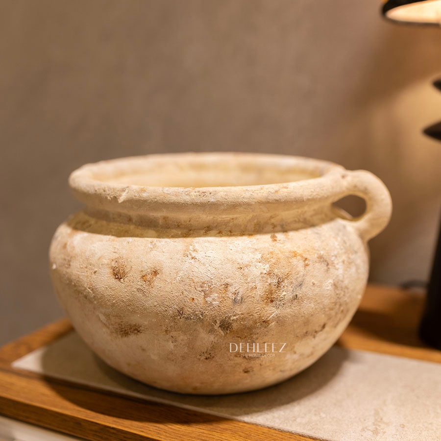 Gaia Terracotta Textured Bowl Pot (Advance Payment)