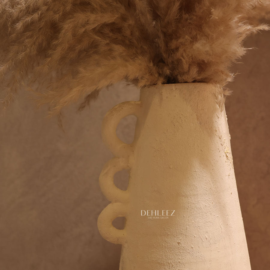 Sora Loop Terracotta Textured Vase (Advance Payment)
