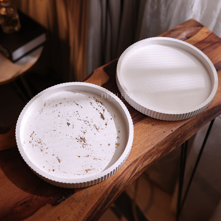 Ribbed Round Tray