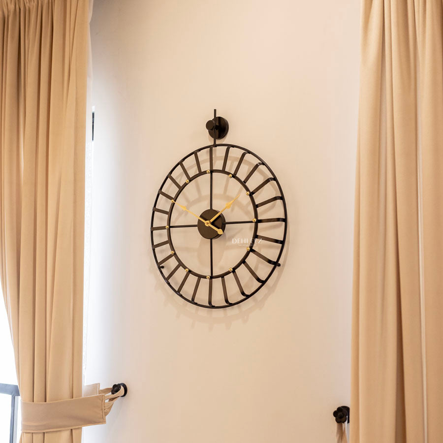 Premium Metal Wall Clock – 19.8” Diameter