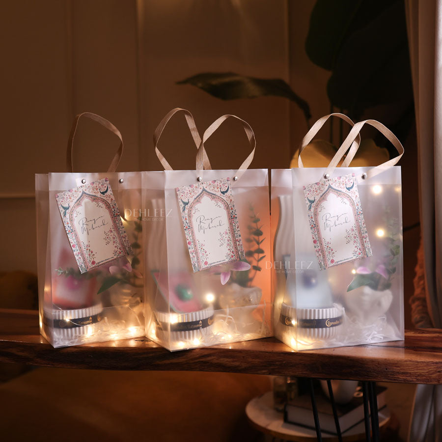 Ramzan Kareem Transparent Gift Bag Bundle