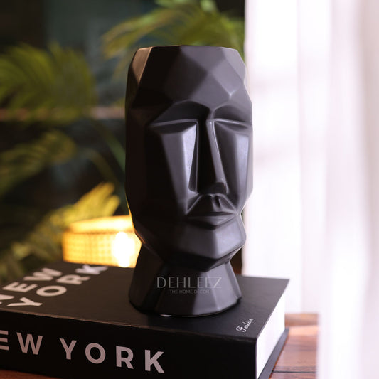 Ceramic Black Nordic Style Abstract Vase