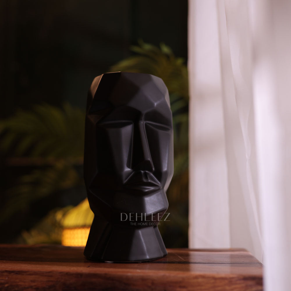Ceramic Black Nordic Style Abstract Vase