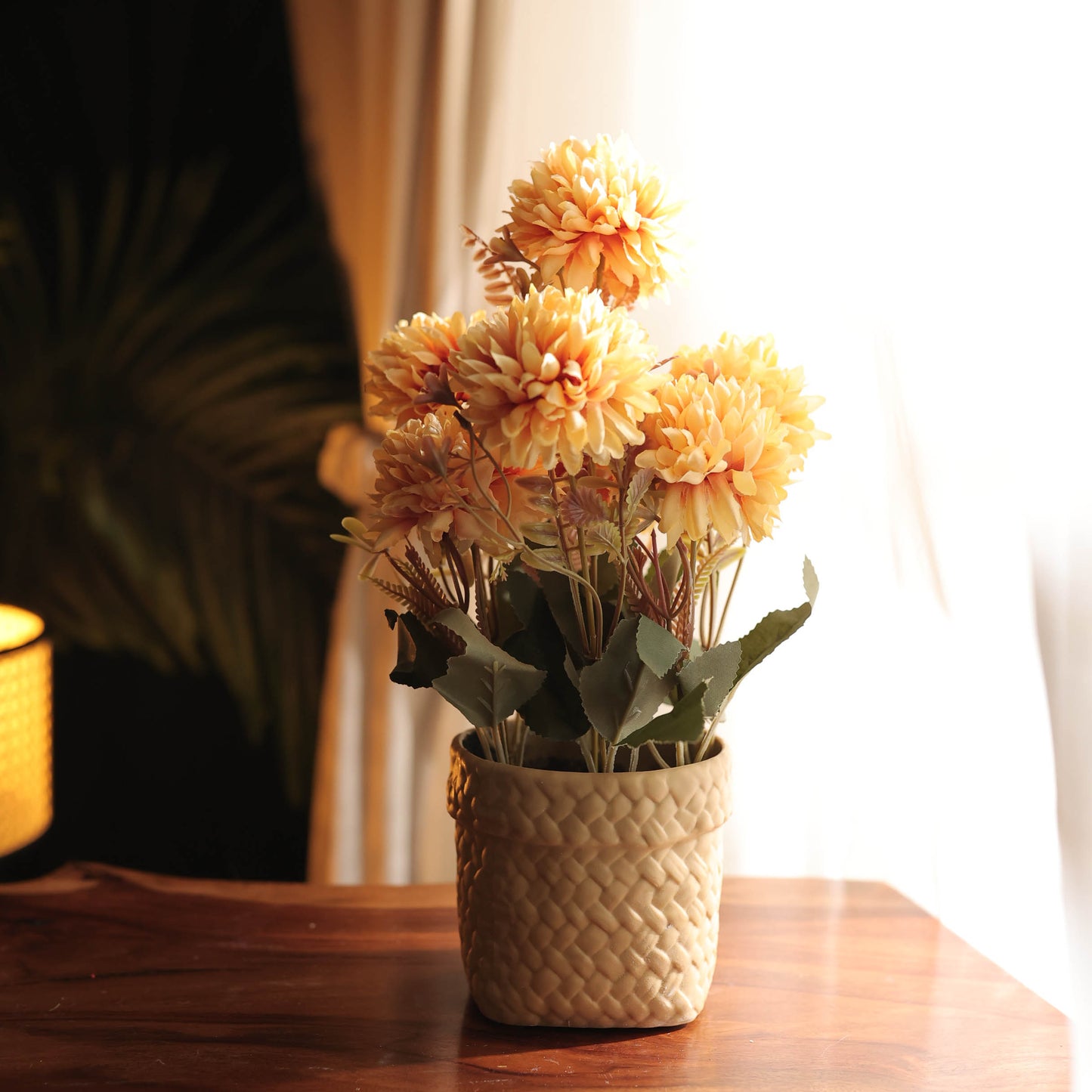 Knitted Flower Basket