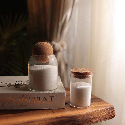 Sand Candle with Glass Jar