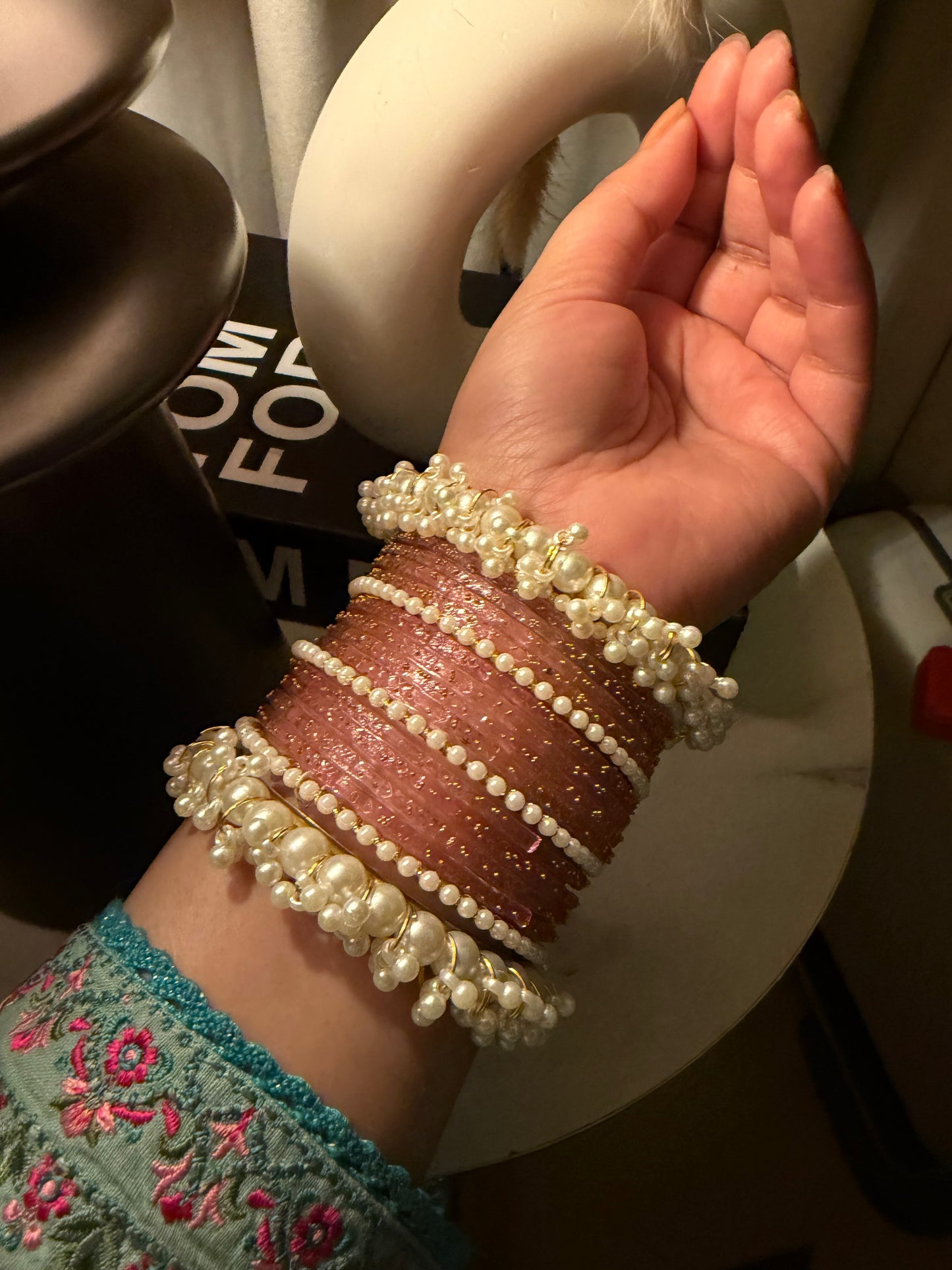 Viral kashmiri/raindrop bangle set