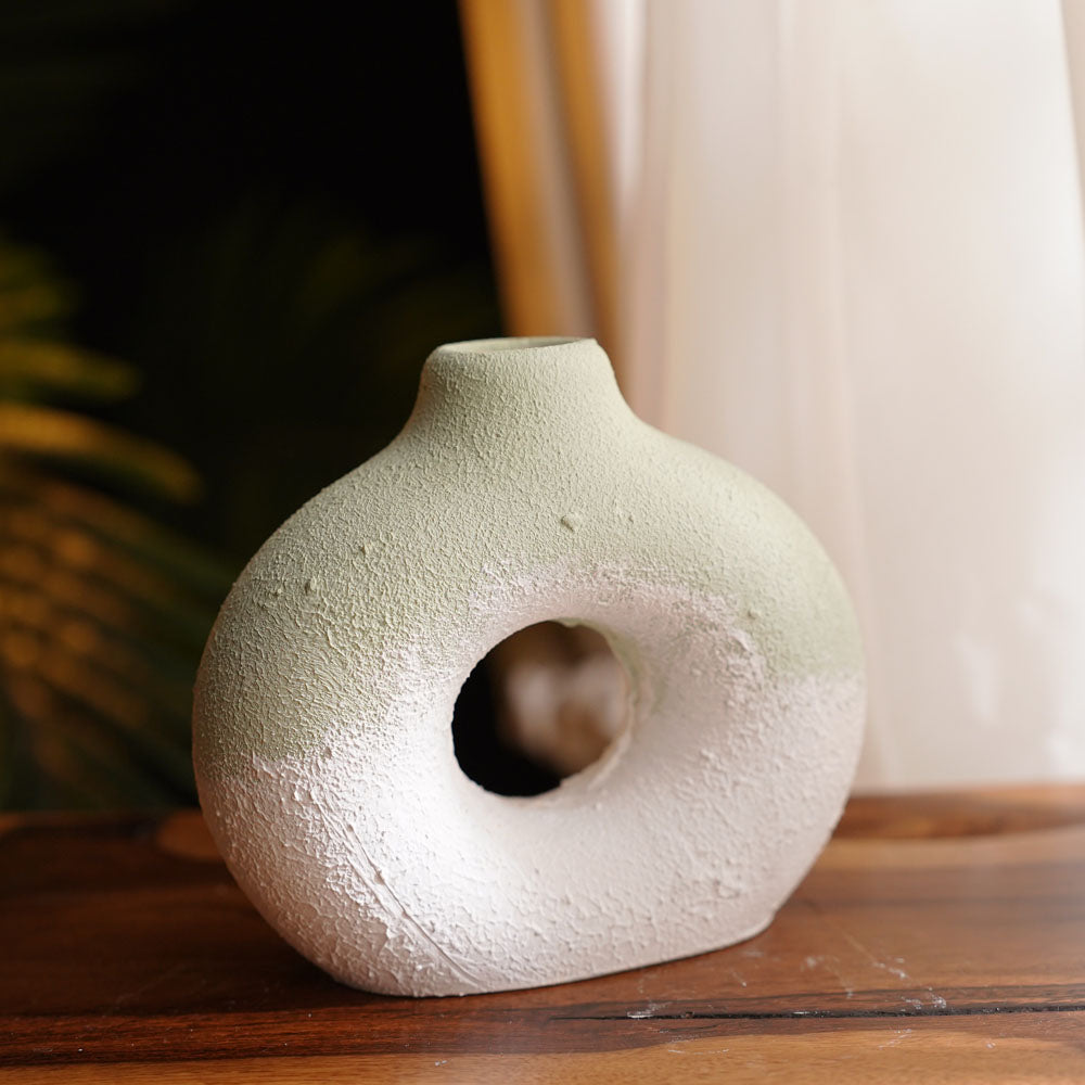 Textured Donut Vase