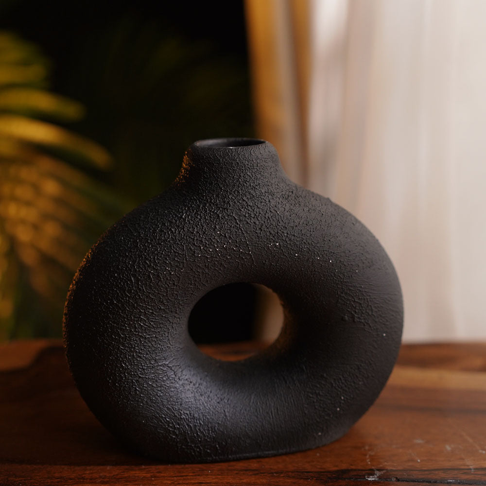 Textured Donut Vase